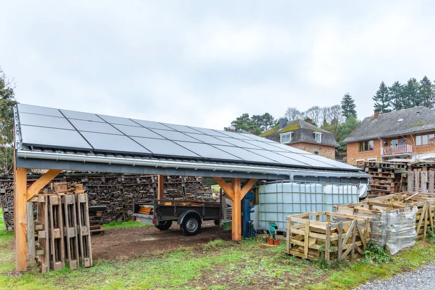 Structure en douglas pour panneaux photovoltaïque